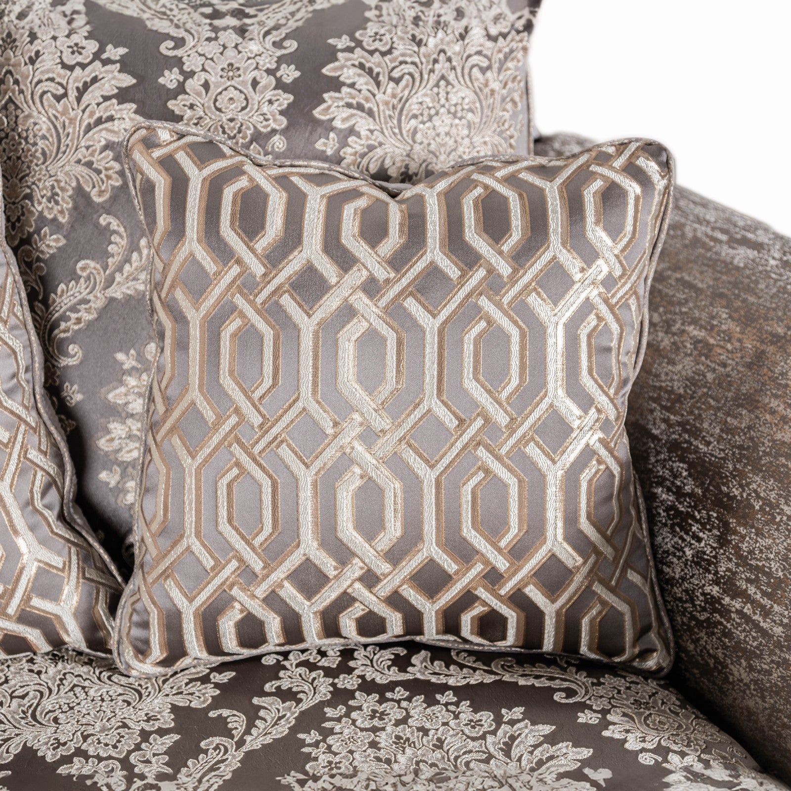 CATALONIA - Loveseat, Beige/Dark Cherry - SM6451-LV