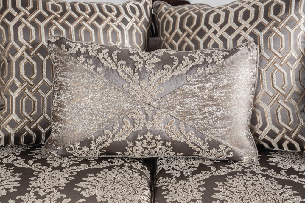 CATALONIA - Sofa, Beige/Dark Cherry - SM6451-SF