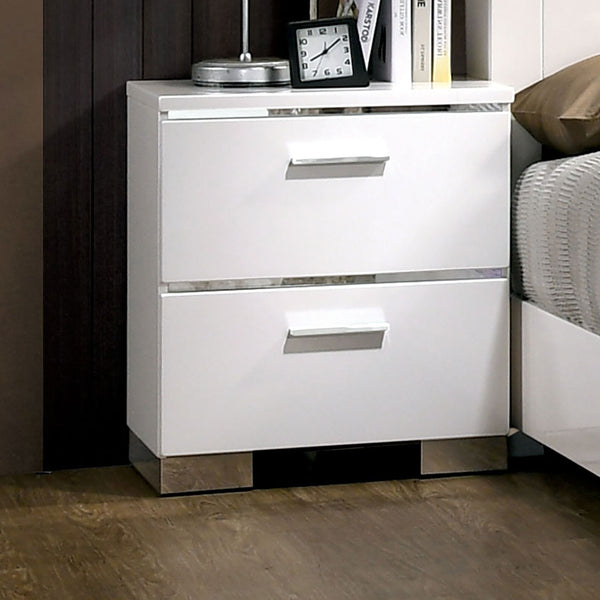 MALTE - Nightstand w/ USB - CM7049WH-N