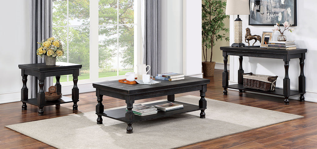 CALANDRA - Coffee Table, Antique Black - FOA4908BK-C