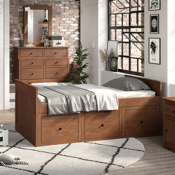 MARINOS - Twin Captain Bed - AM-BK304MH-BED