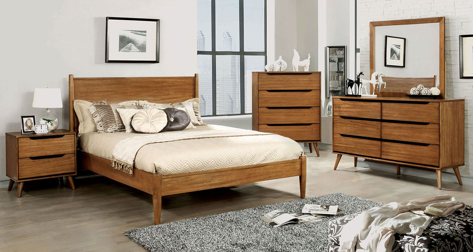 LENNART - 4 Pc. Queen Bedroom Set - CM7386A-Q-4PC