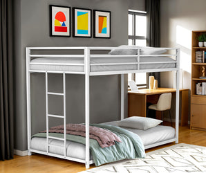 ROTHWELL - Twin/Twin Metal Bunk Bed - FM-BK1200WH-TT
