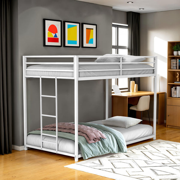 ROTHWELL - Twin/Twin Metal Bunk Bed - FM-BK1200WH-TT
