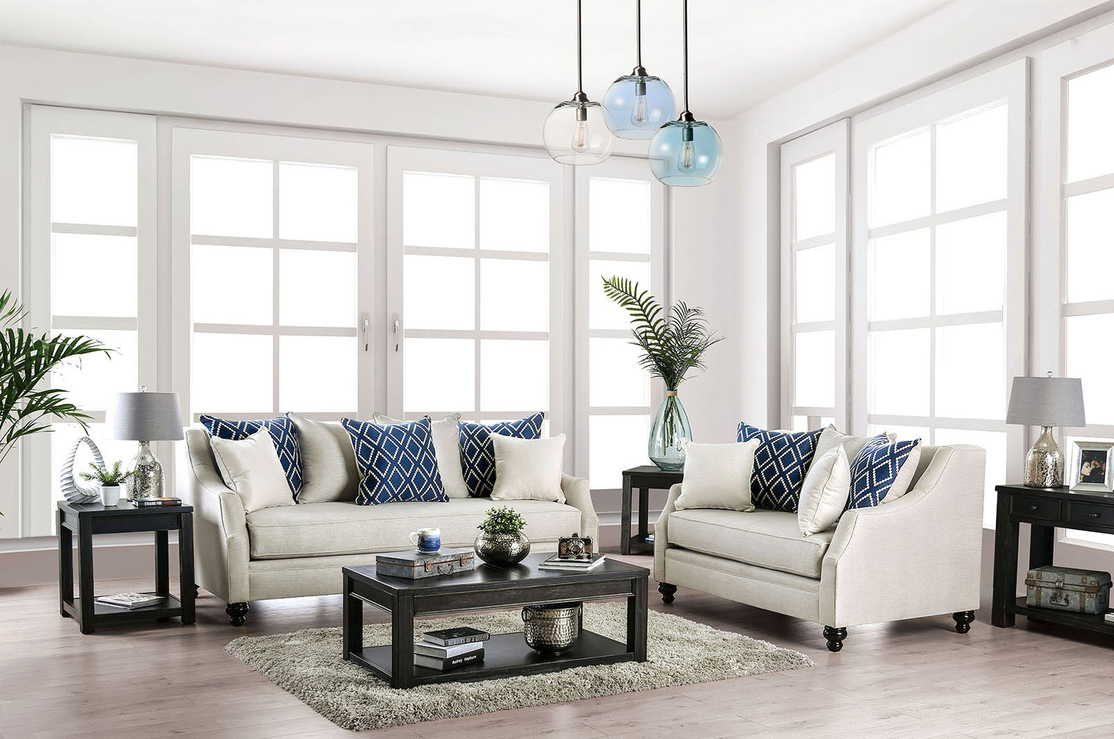 NEFYN - Loveseat, Ivory - SM2669-LV