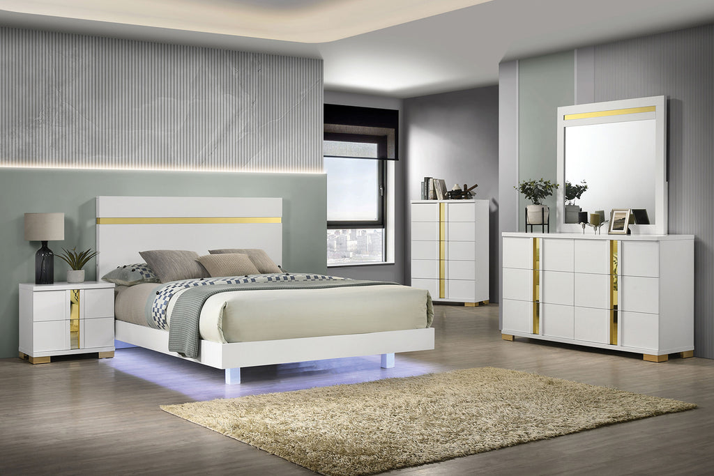 LILLESTROM - Mirror, White/Gold - FM7217WH-M