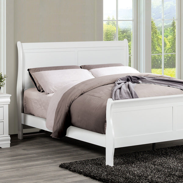 LOUIS PHILIPPE - Twin Bed, White - FM7866WH-T-BED