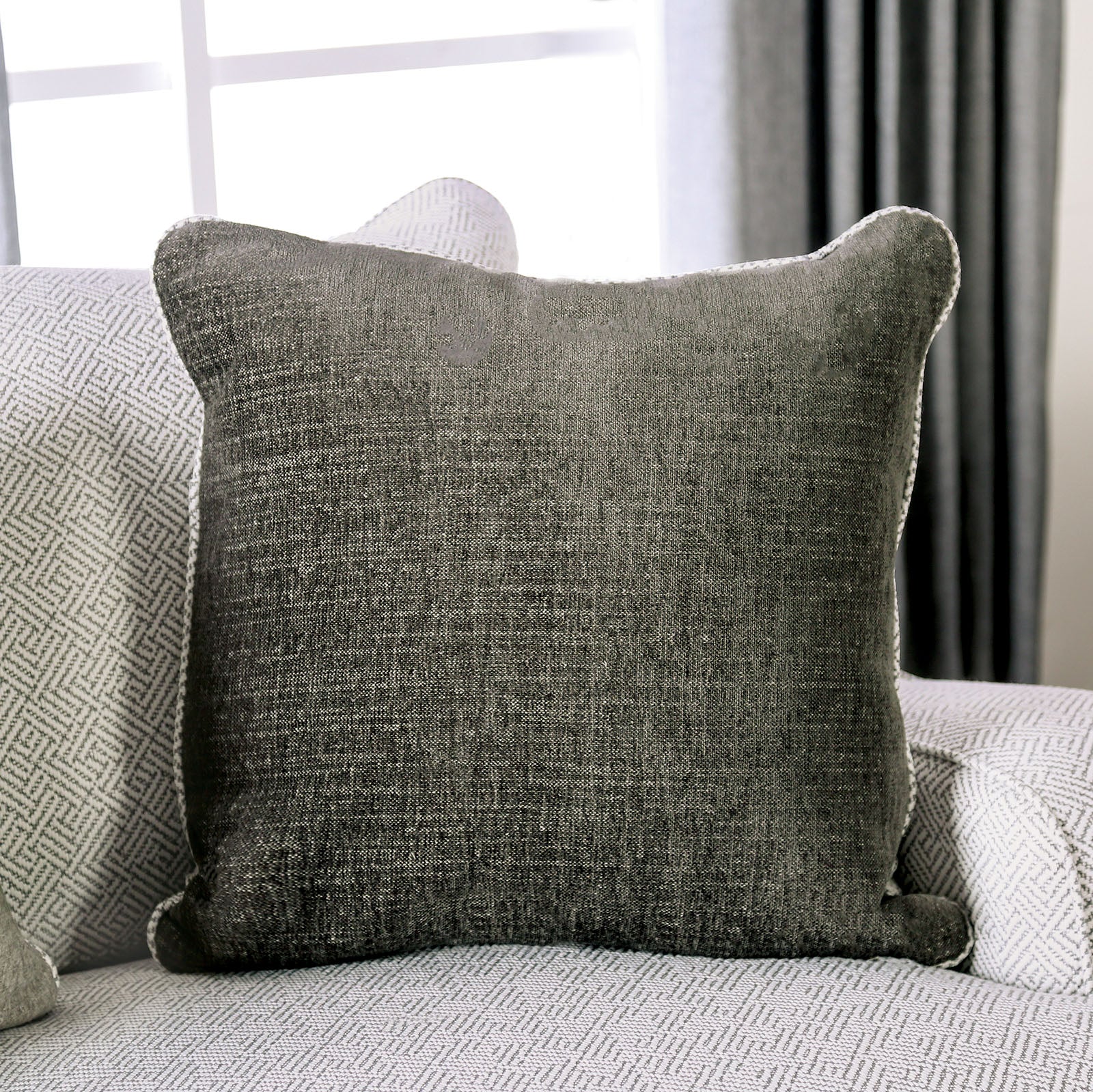 SKYLINE - Loveseat, Pewter/Gray - SM1212-LV