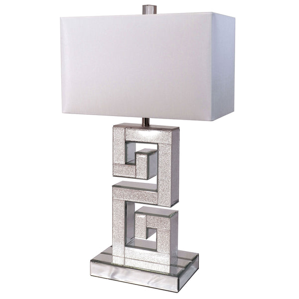 GAEA - Table Lamp, Silver/White - L74002
