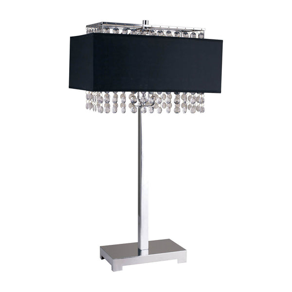 NAYA - Table Lamp, Black, Hanging Crystal - L7733BK