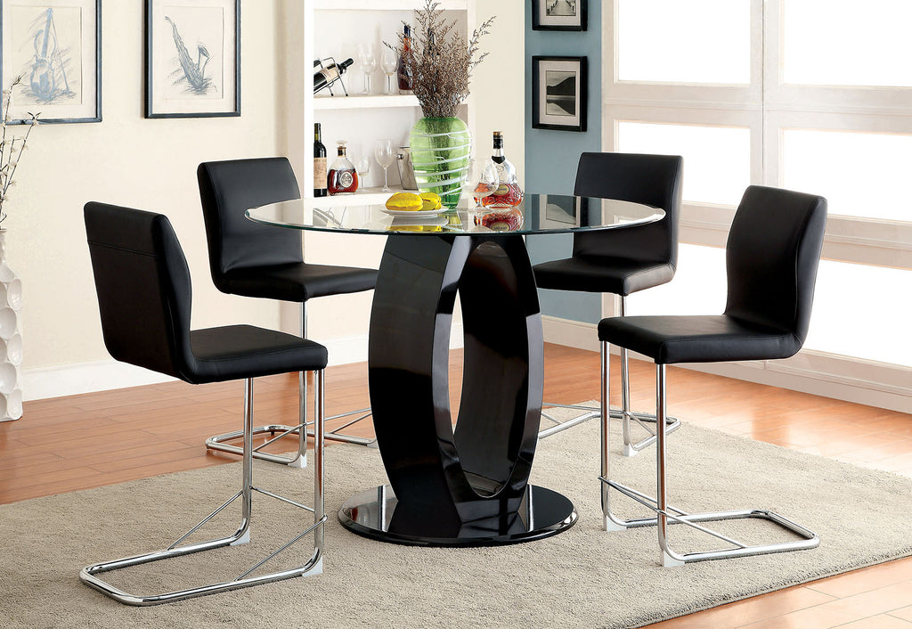 LODIA II - Counter Ht. Chair (2/CTN) - CM3825BK-PC-2PK