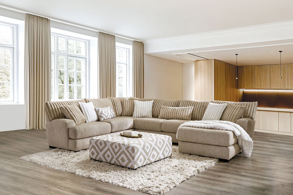 LOUGHTON - Sectional, Light Brown - SM5194-SECT
