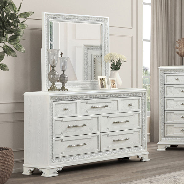 STELLA MIA - Dresser w/Jewelry Box - FM70000WH-D