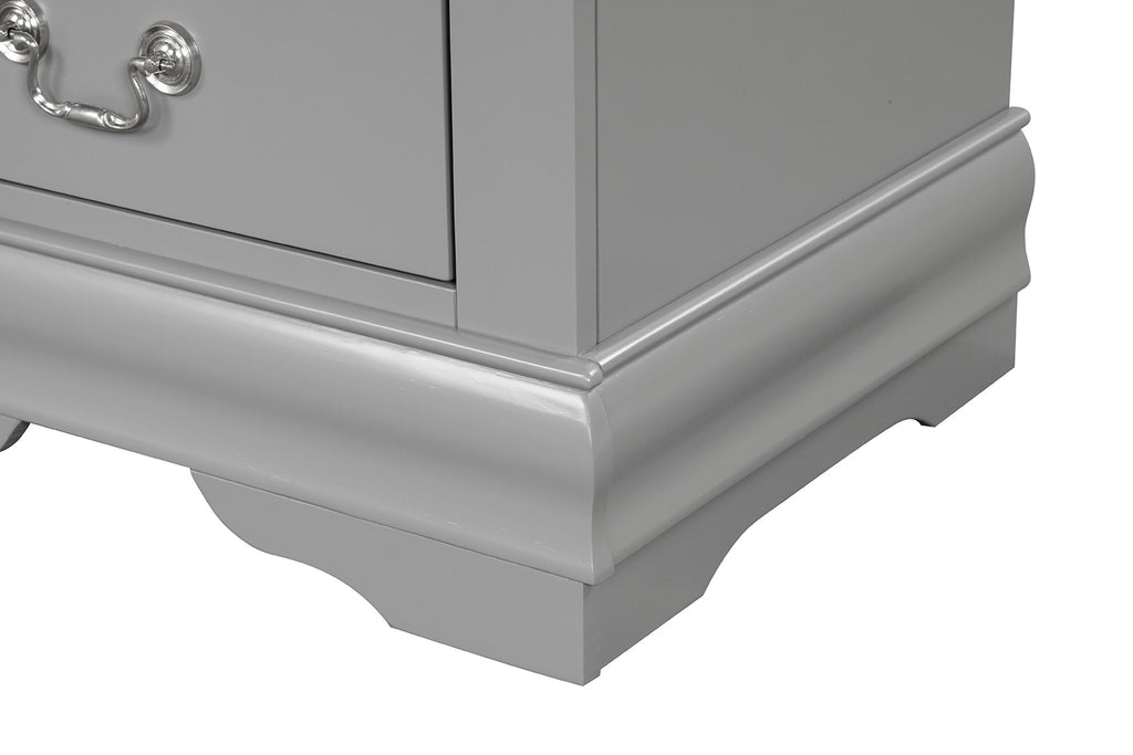 LOUIS PHILIPPE - Nightstand, Gray - FM7866GY-N