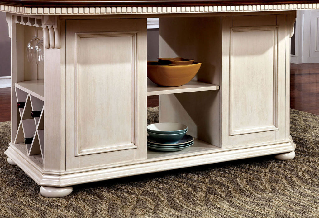 SABRINA - 9 Pc. Counter Ht. Table Set w/ Stools - CM3199WC-PT-9PC-ST
