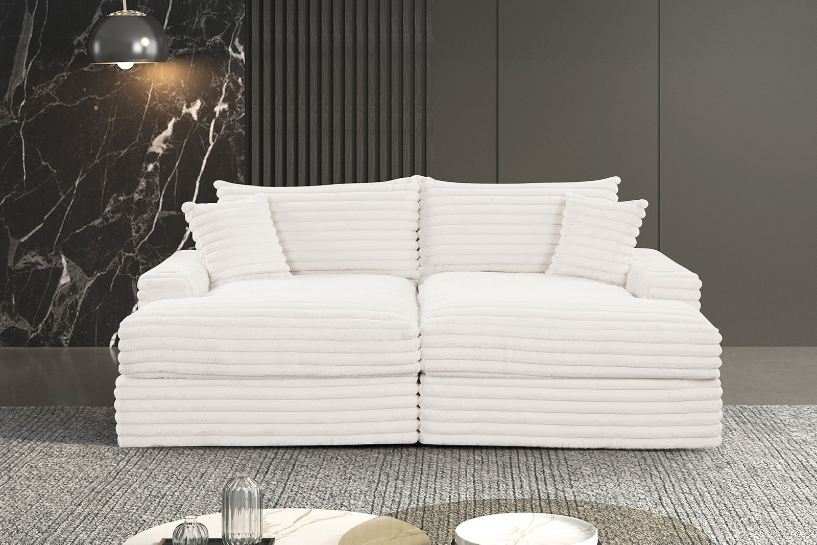 TAVEDESTRAND - Double Chaise Sofa - FM6900WH-PK