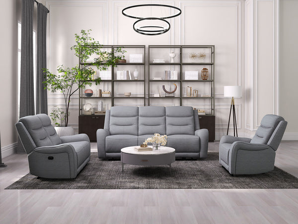 MATTHIAS - Sofa + Loveseat - CM9987GY-M-2PC