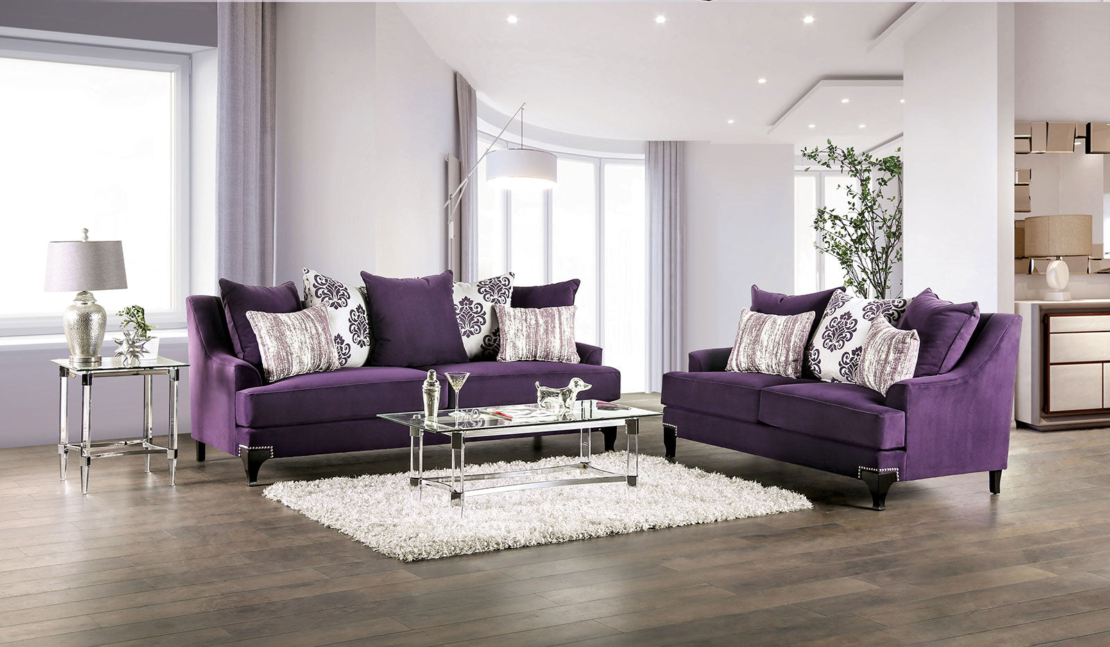 SISSETON - Loveseat, Purple - SM2208-LV