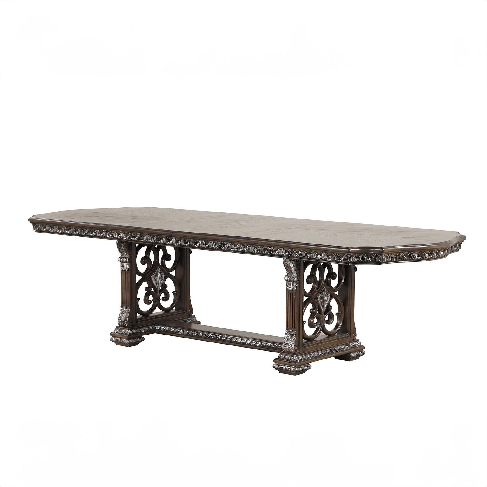 PROMENADE - 9 Pc. Dining Table Set (2AC+6SC) - FM31002DB-T-9PC