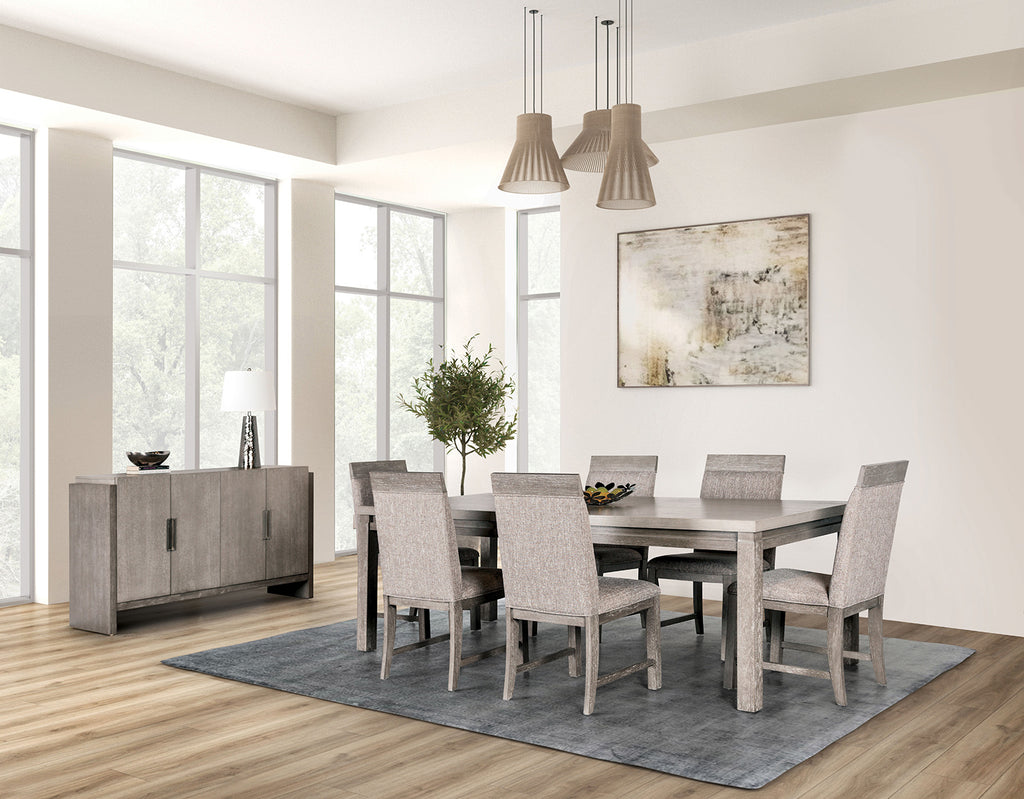 GRISTALT - 9 Pc. Dining Table Set - FM3597GY-T-9PC