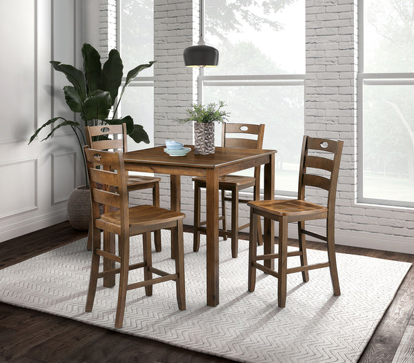 LUBBOCK - 5 Pc. Dining Table Set - FM3419WN-T-5PK