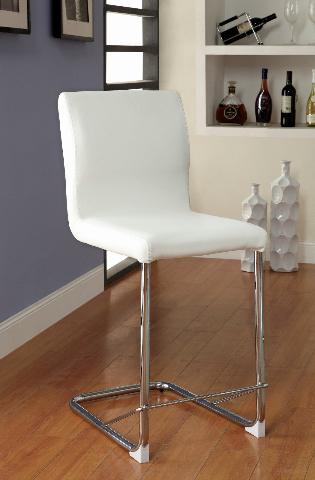 LODIA II - Counter Ht. Chair (2/CTN) - CM3825WH-PC-2PK