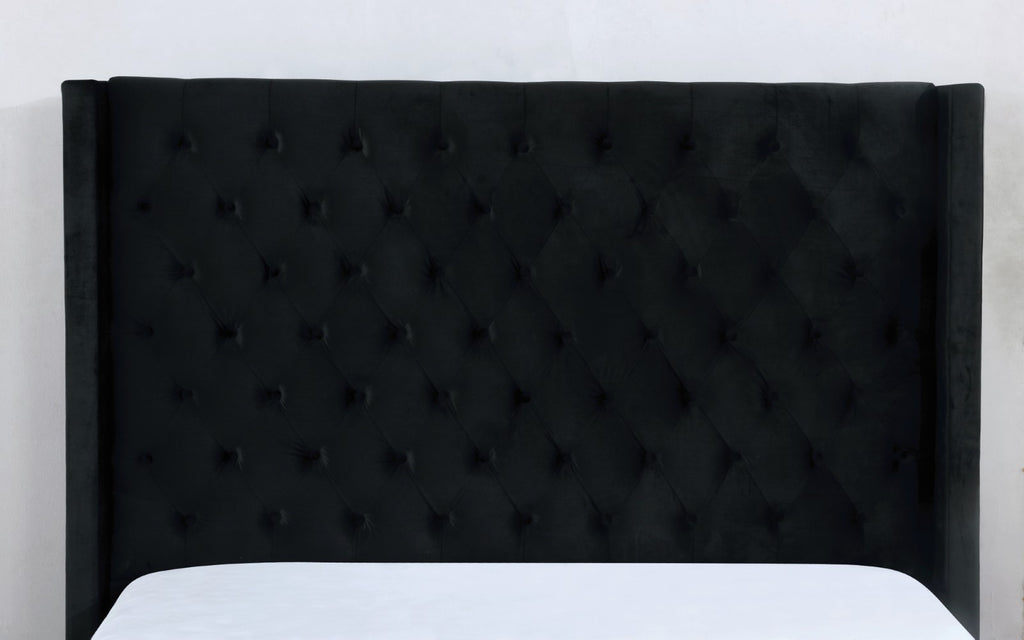 RYLEIGH - Queen Bed, Black - FM7141BK-Q-BED