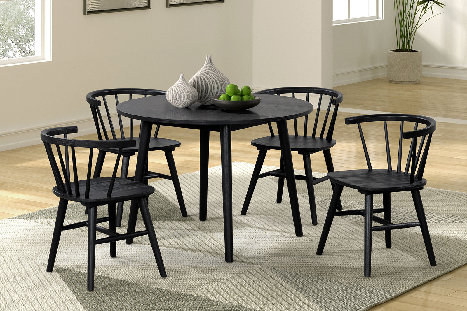 YATE - Round Dining Table - FM3102BK-RT