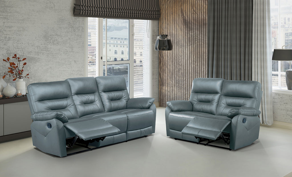 MICAELIS - Sofa + Loveseat Manual - FM69007BL-M-2PC
