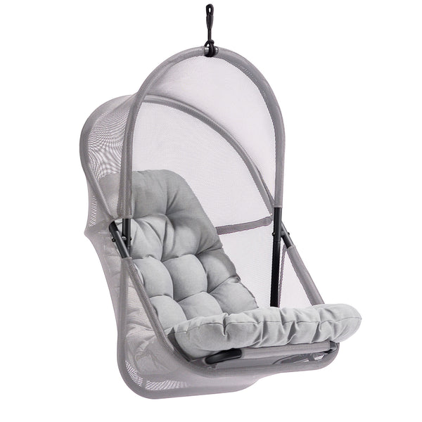 BREEZE - Swing Chair w/ Stand, Light Gray - GM-1010LG-SET