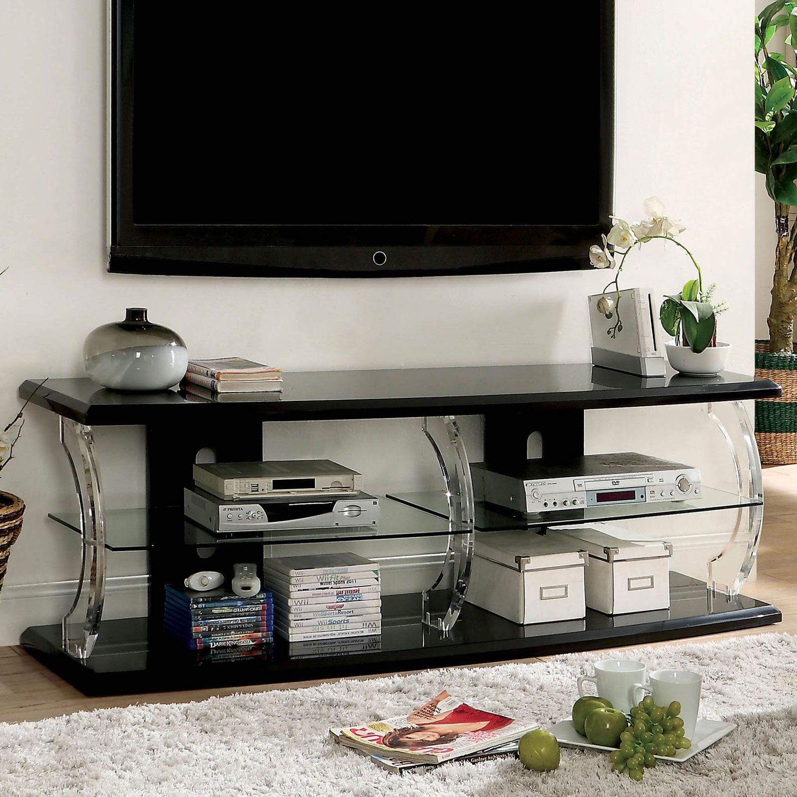 ERNST - 60" TV Stand - CM5901BK-TV-60