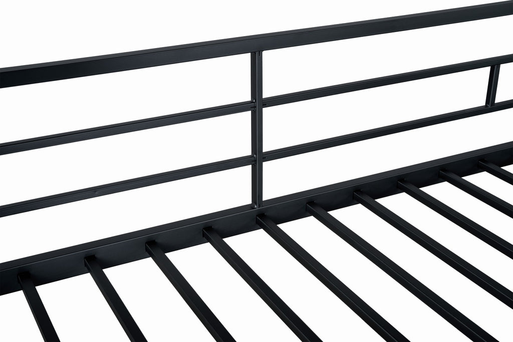 FELGU - Triple Twin Metal Bunk Bed, Black - FM-BK909BK-T-BED