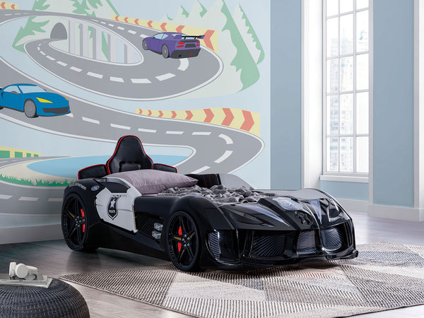 PATROLENE - Twin Police Car Bed - FOA7723PL-BED