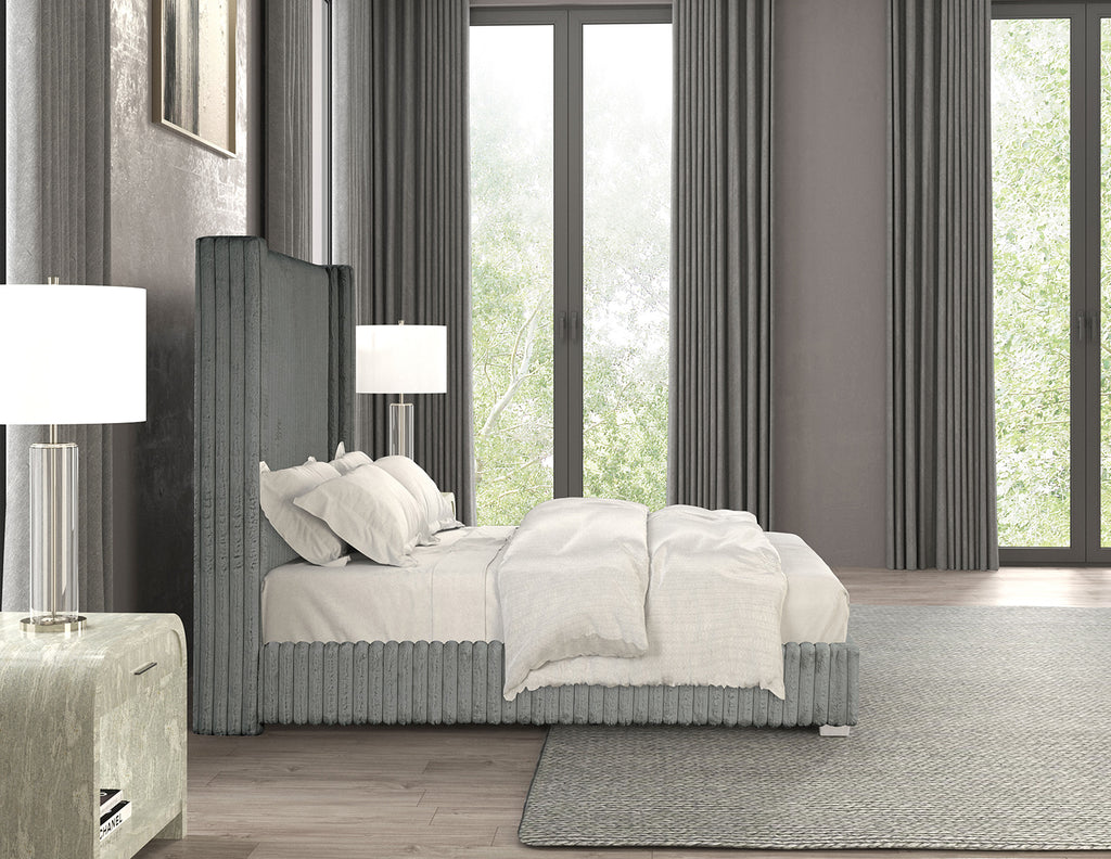 CADWELL - Queen Bed, Gray - FM7120GY-Q