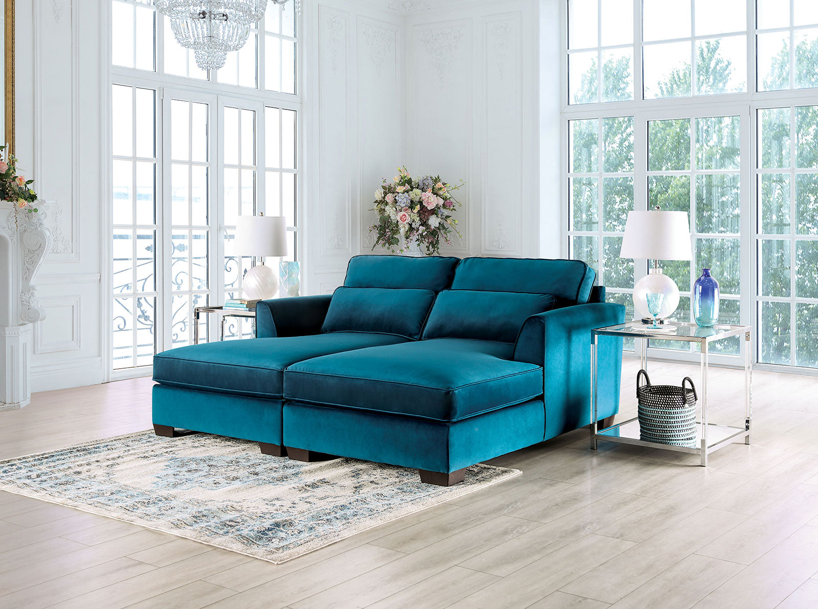 PEREGRINE - Sectional, Teal - SM5415-SECT