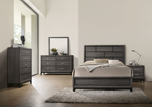 ERRICO - 4 Pc. Queen Bedroom Set - FM7215GY-Q-4PC