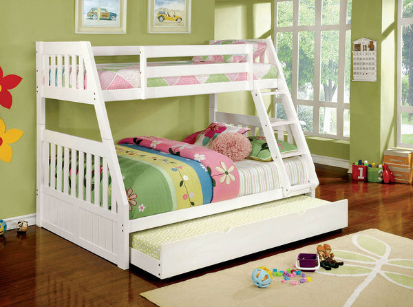 CANBERRA II - Twin/Full Bunk Bed - CM-BK607WH-BED