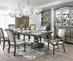 ALPENA - 7 Pc. Dining Table Set (2AC+4SC) - CM3350GY-T-7PC