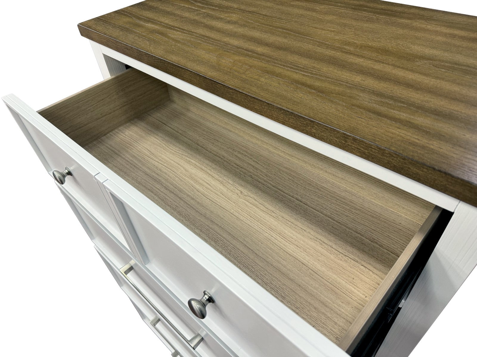 PINETOP - Nightstand, White/Dark Brown - FM7171WH-N