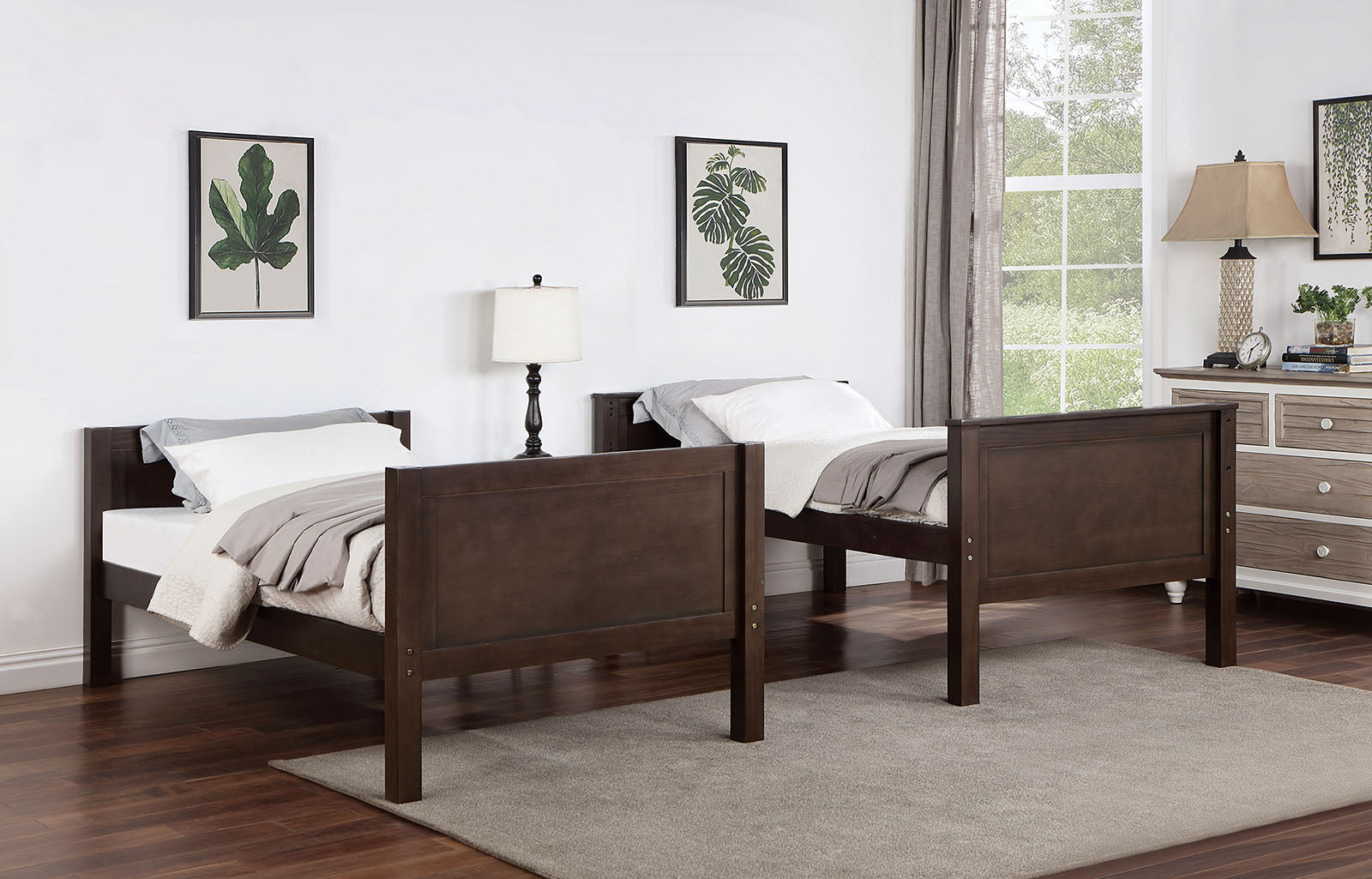 STAMOS - Twin/Twin Bunk Bed - CM-BK658WN-TT-BED