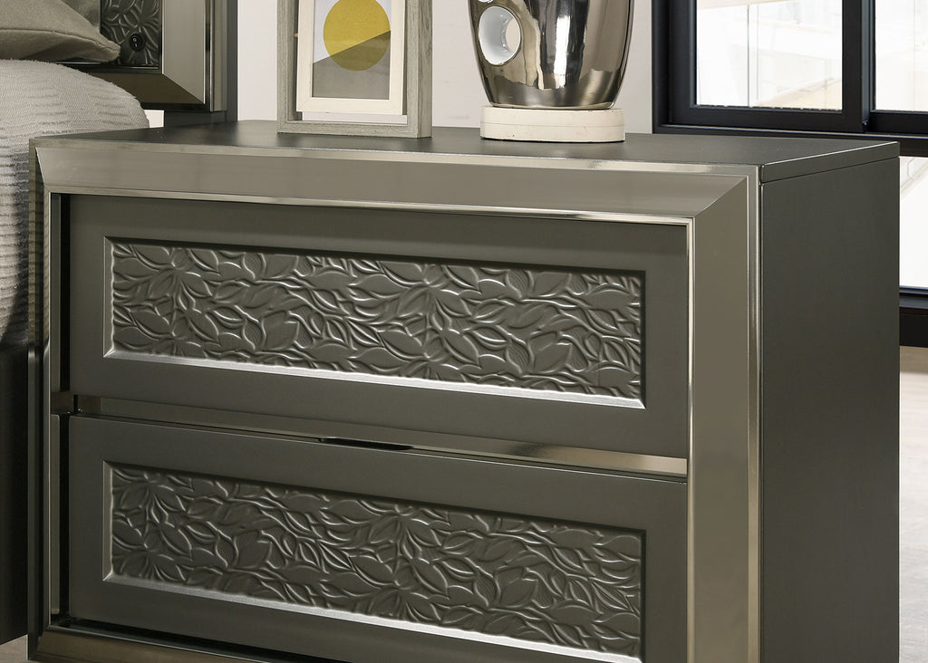 LEYLAND - Nightstand, Dark Gray - FM7252DG-N