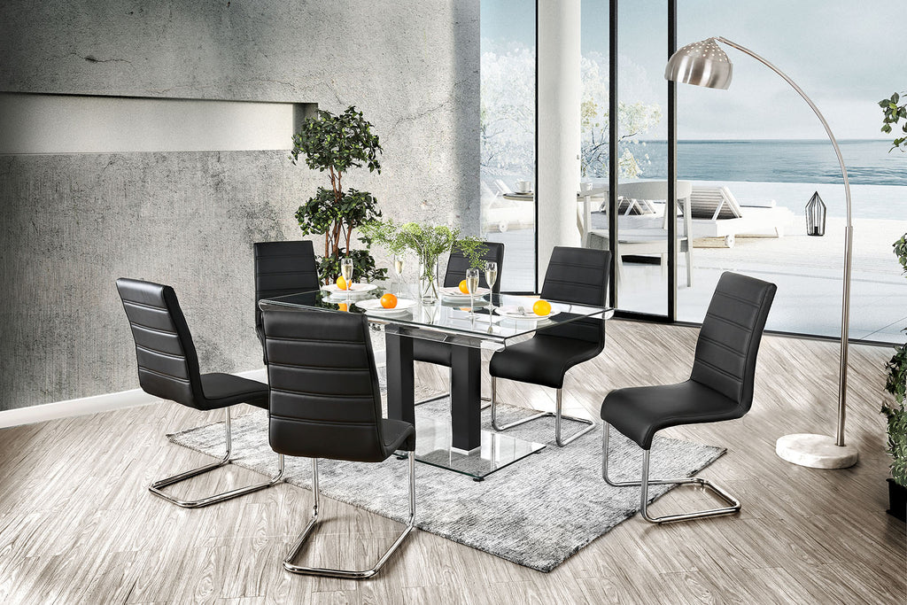 RICHFIELD - 7 Pc. Dining Table Set - CM3362BK-T-7PC
