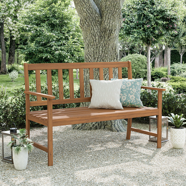 BORKUM - Garden Bench, Natural - GM-1017