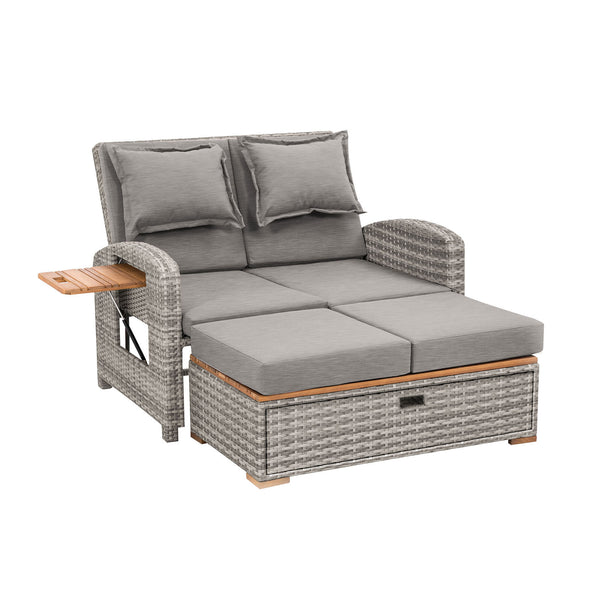 BAHIA TOBAGO - Reclining Chaise Lounge, Gray - GM-1009GY