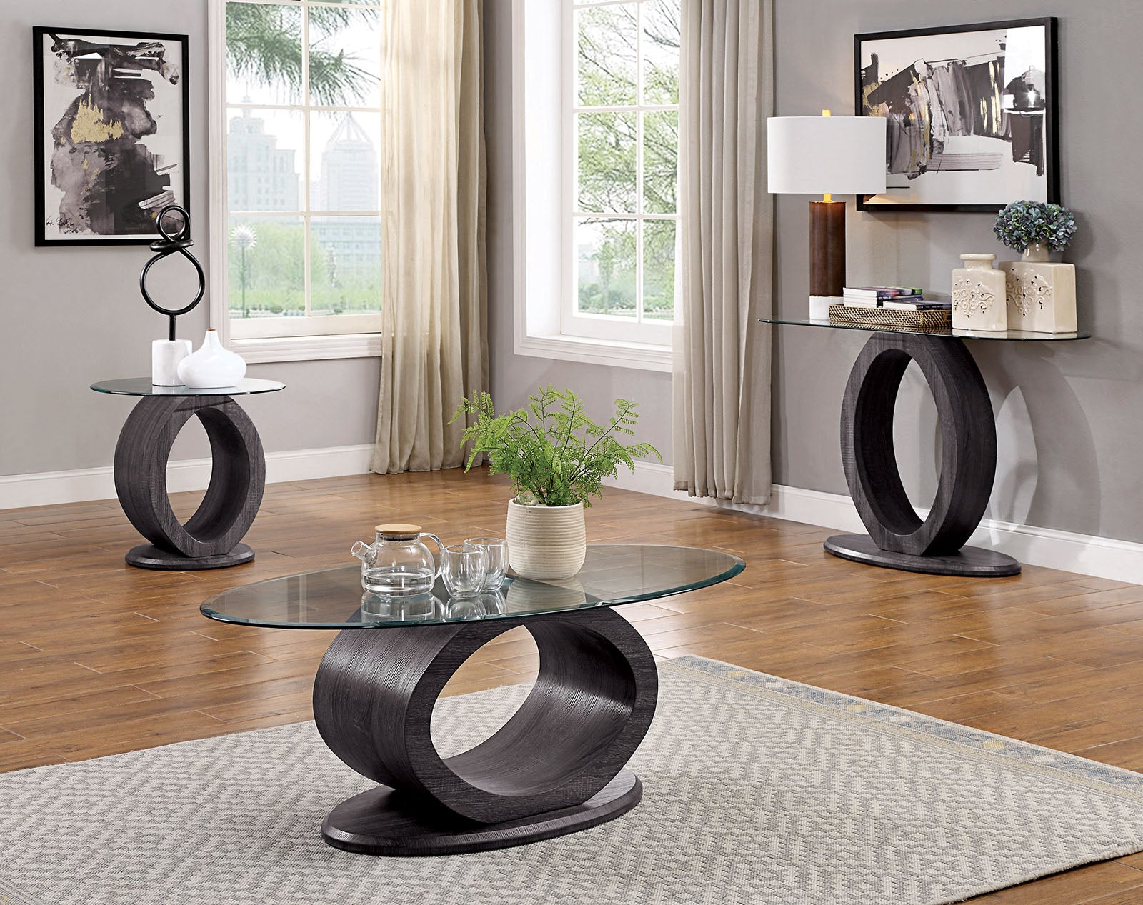 LODIA - Coffee Table - CM4825GY-C-PK