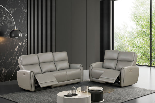SCHLIEREN - Power Sofa + Loveseat - FM6012GY-PM-2PC