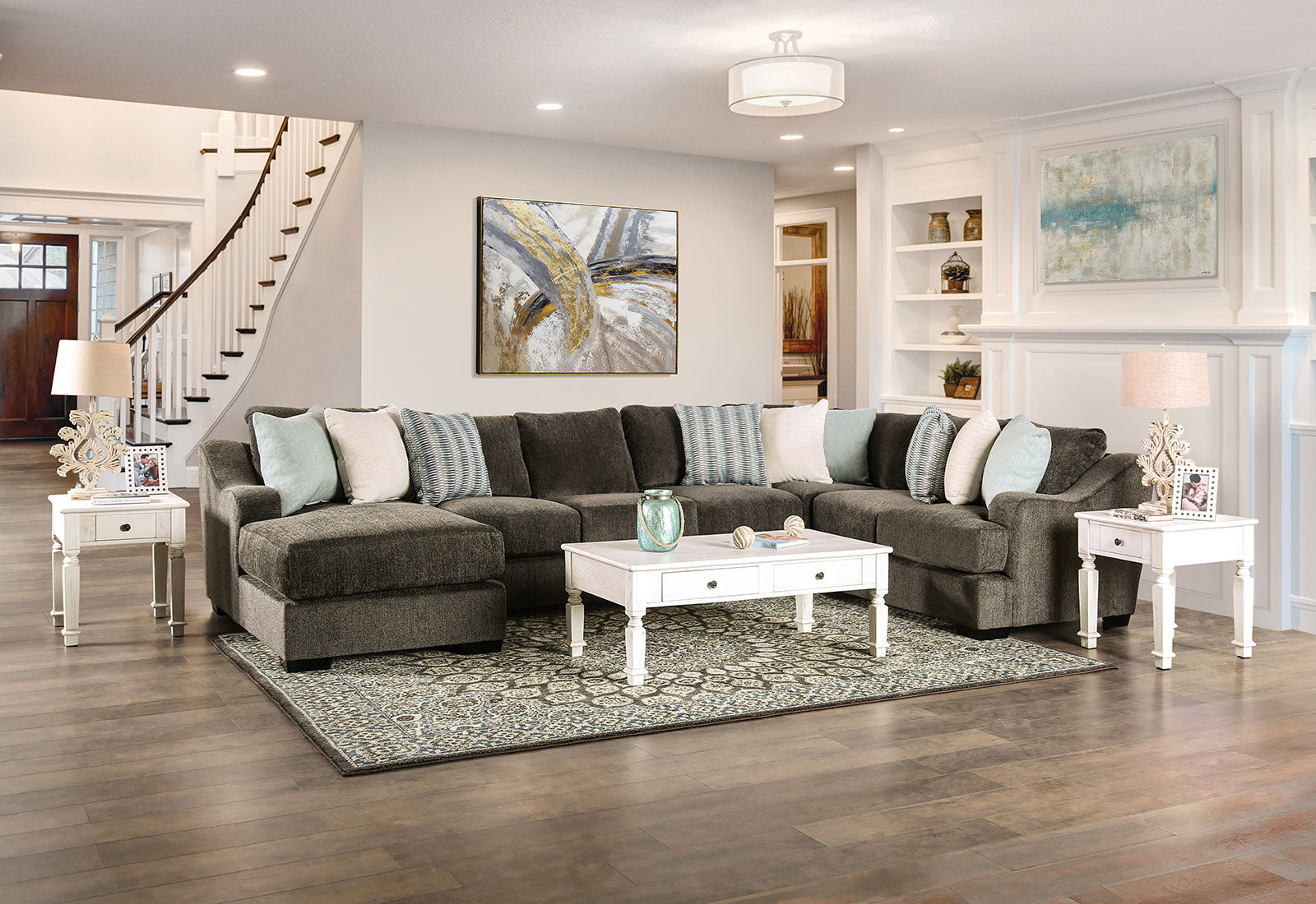 FARRINGDON - Sectional, Dark Gray - SM1123-SECT