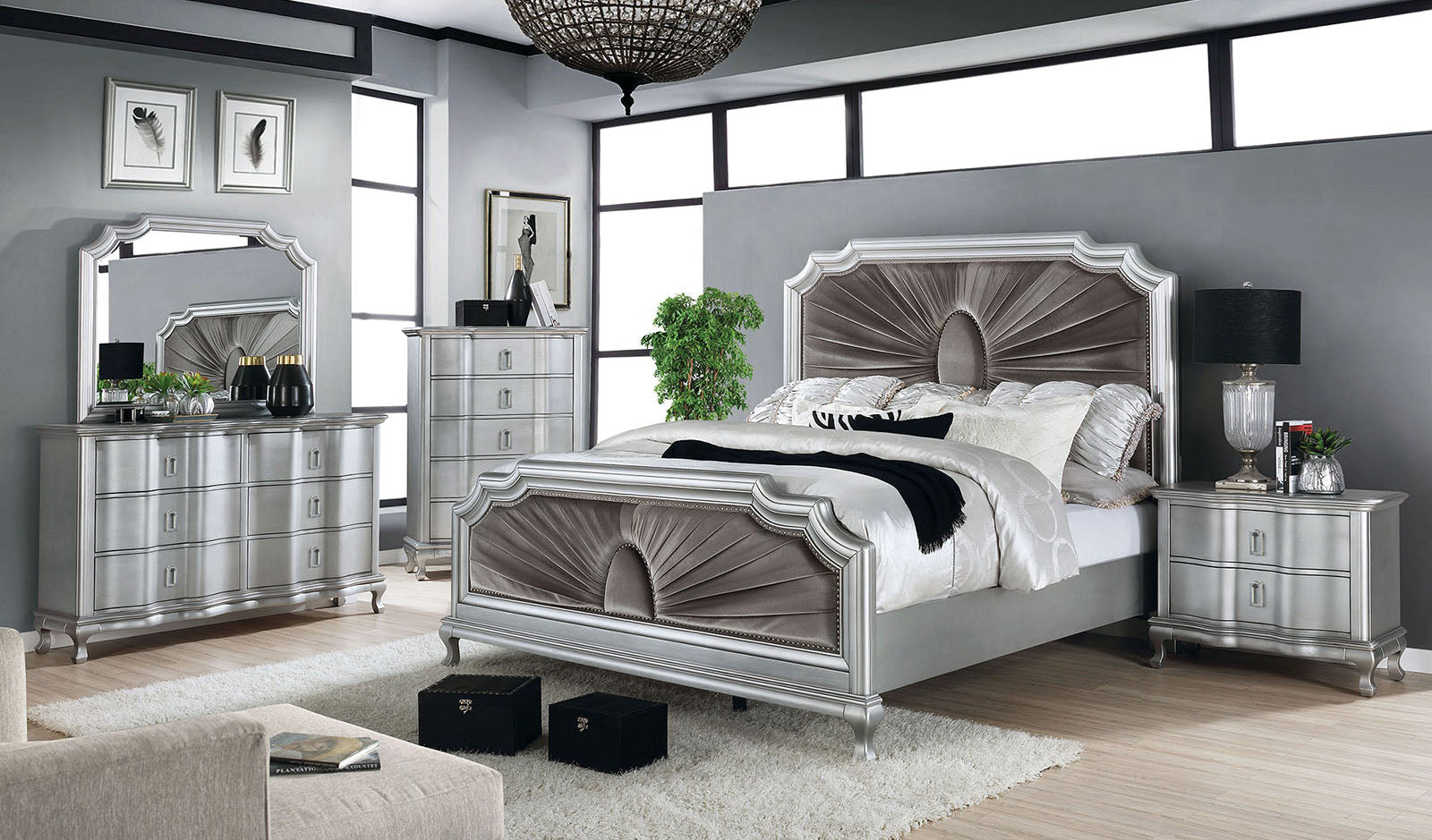 AALOK - Nightstand w/ USB - CM7864N