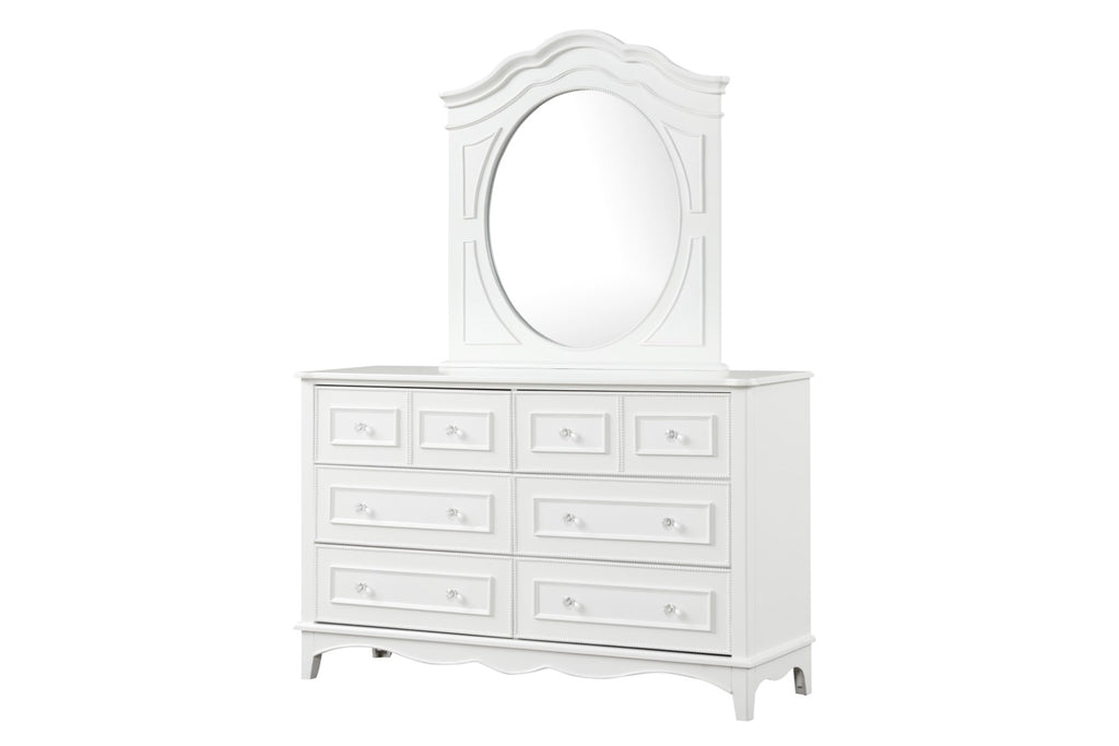 NAUCALPAN - Dresser w/ Bottom Drawer Cedar, White - FM7456WH-D