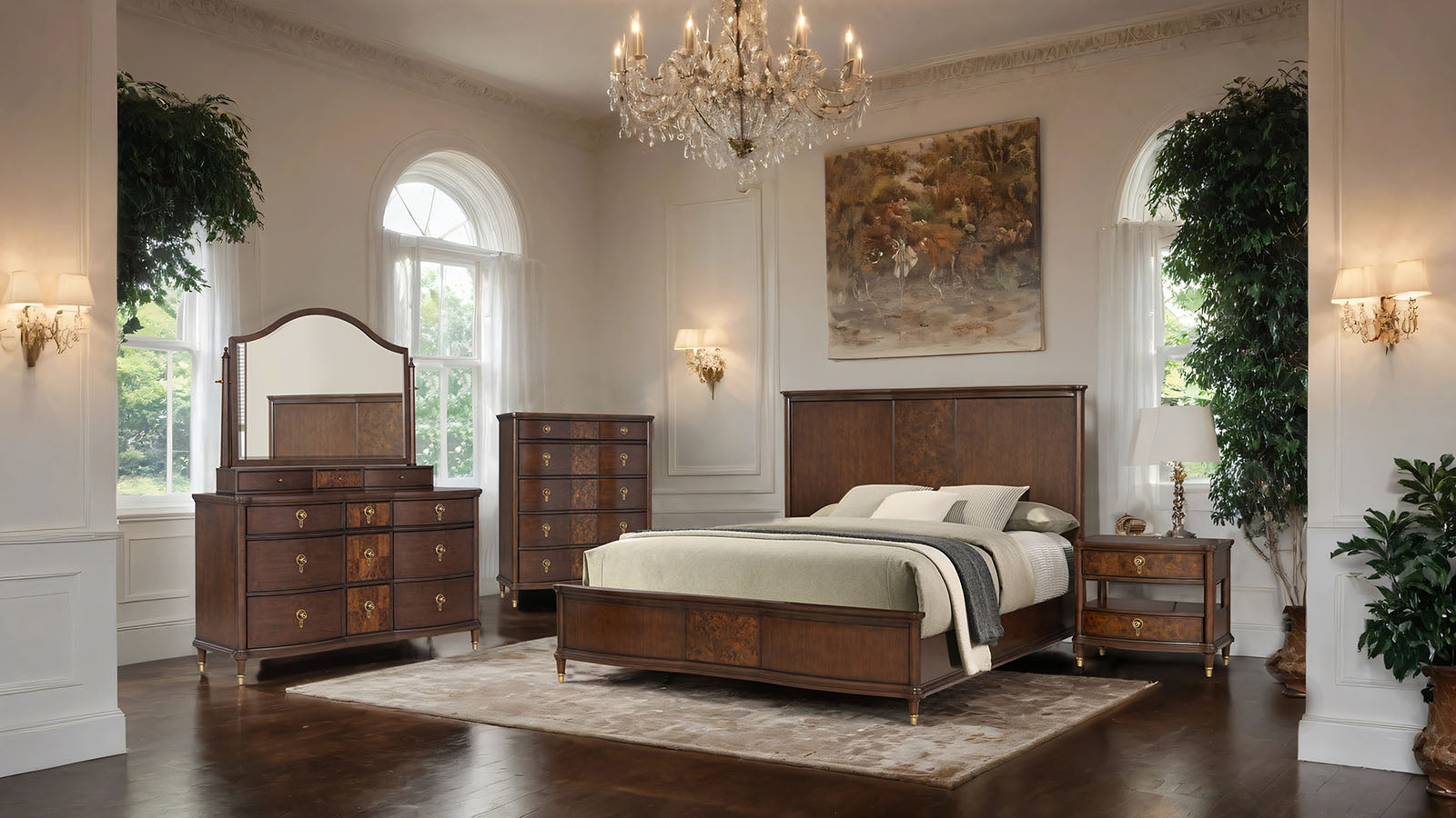 WESTERHAM - 4 Pc. Queen Bedroom Set - FM74001CH-Q-4PC